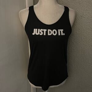 Nike Women’s Dri-Fit Breathe Elastika Tank BQ5802-010 Black/White S Activewear